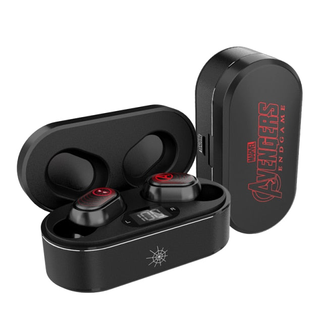 Marvel Iron Man TWS Bluetooth 5.0 Earphones Wireless Headphone In-ear Noise Reduction Sports Gaming Waterproof Earbuds Headsets Zagiz