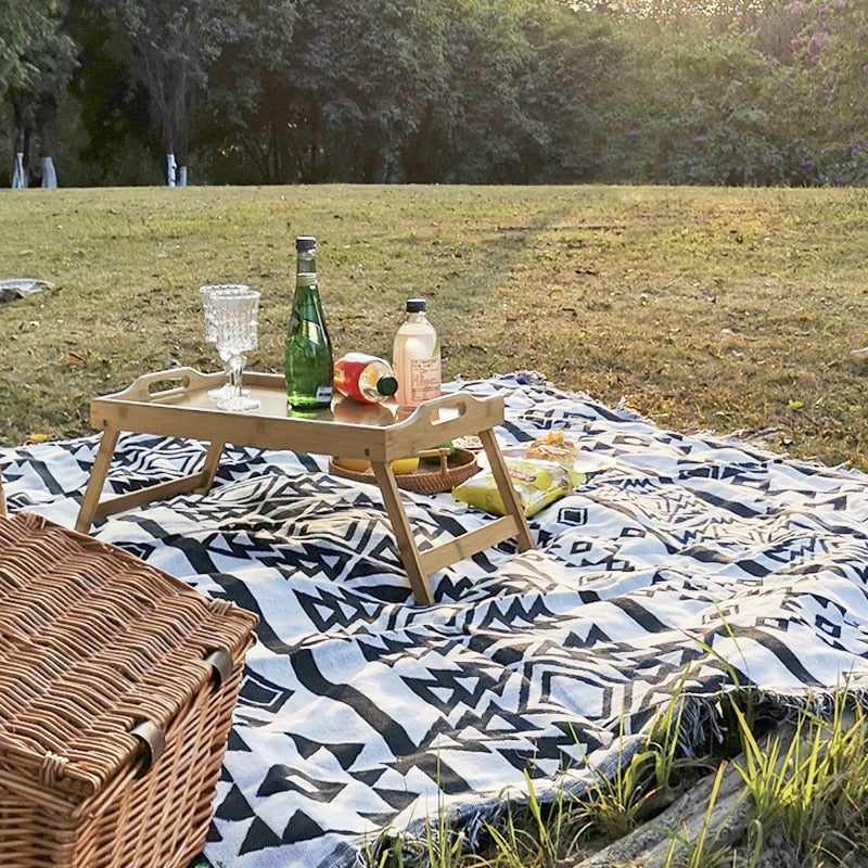 Unique Bohemian Throw Blanket or Picnic cover Zagiz