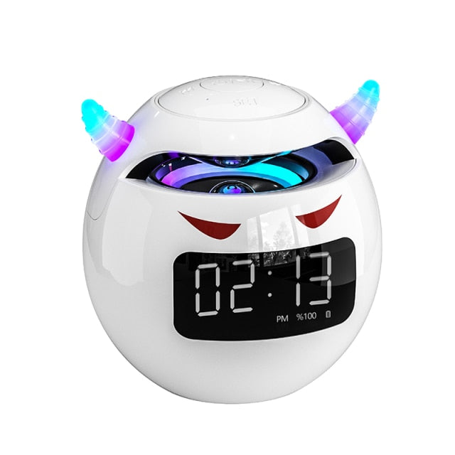 Mini 5.1 Bluetooth Speaker with LED Flash Alarm Clock and With HD Mic Hands Free Calling Zagiz