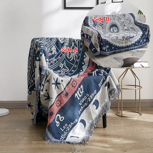 Unique Bohemian Throw Blanket or Picnic cover Zagiz