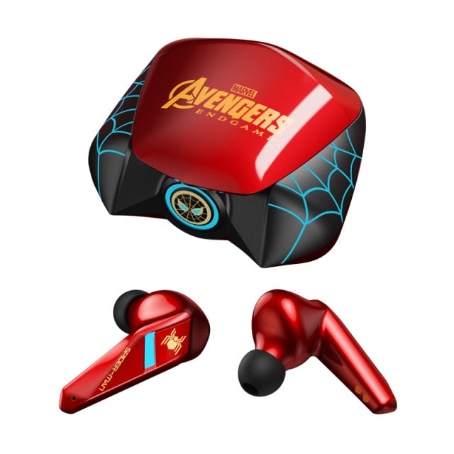 Marvel Iron Man TWS Bluetooth 5.0 Earphones Wireless Headphone In-ear Noise Reduction Sports Gaming Waterproof Earbuds Headsets Zagiz