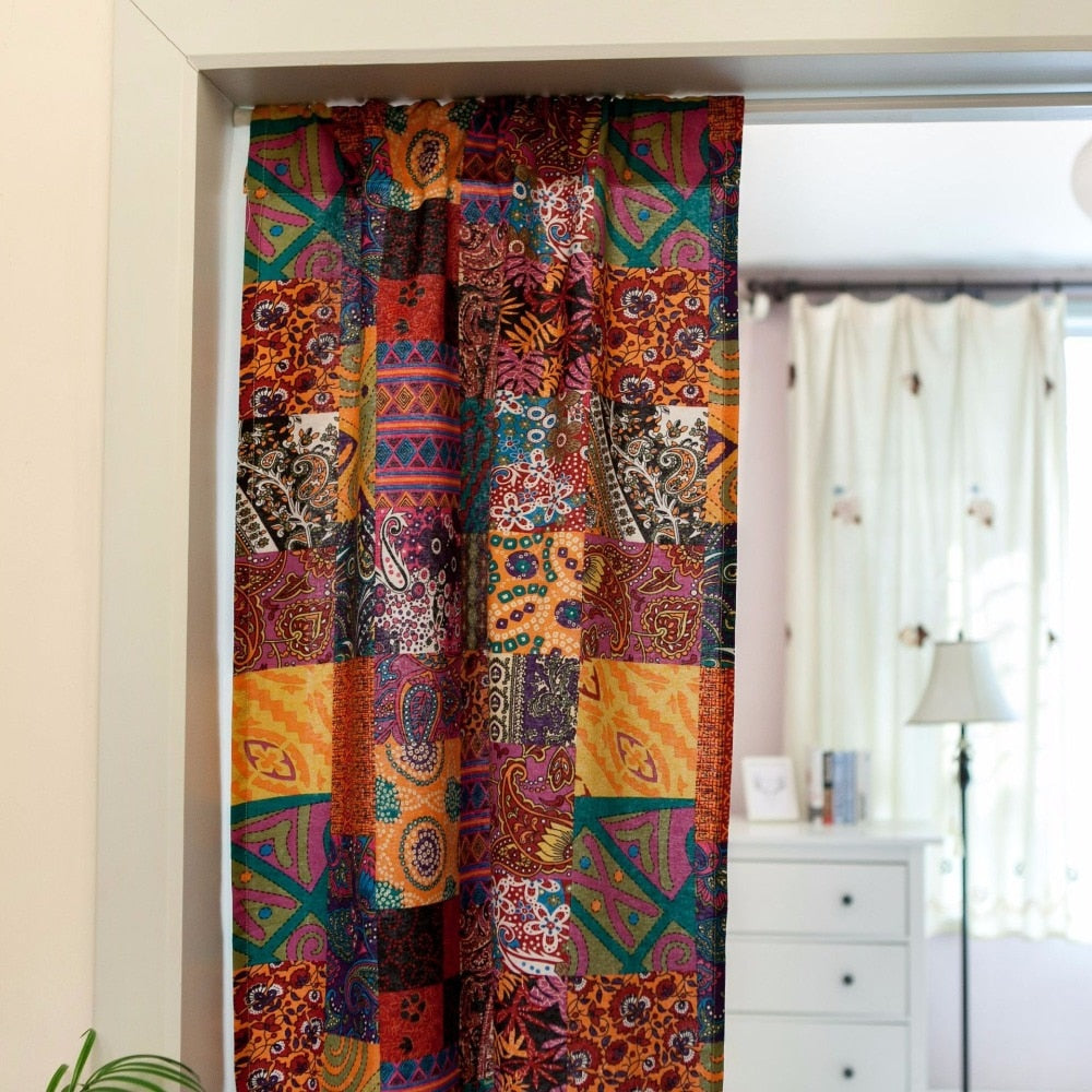 Cotton Door Curtain Nordic Doorway Divider Drapes for Kitchen Bathroom (No Rod Included) Zagiz