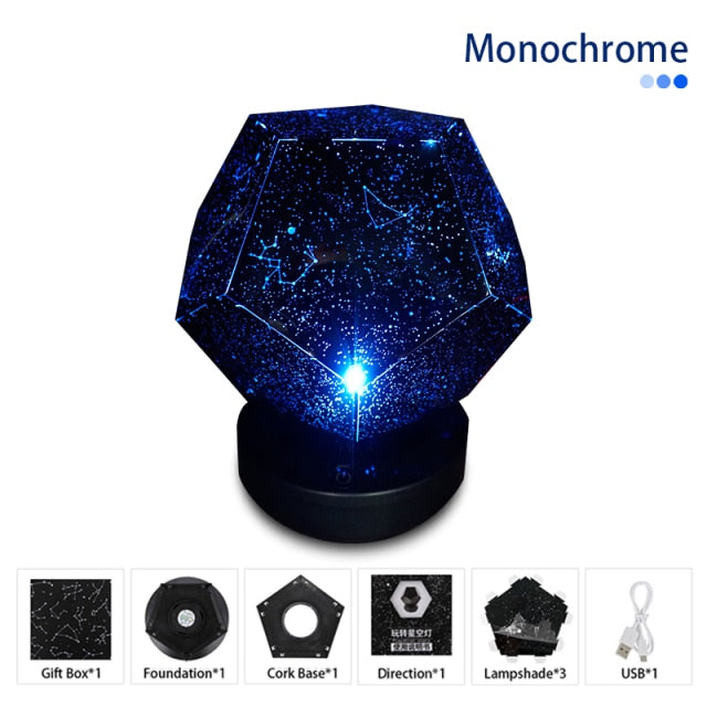 LED Star Projector Lamp Children Bedroom Galaxy Night Light Zagiz