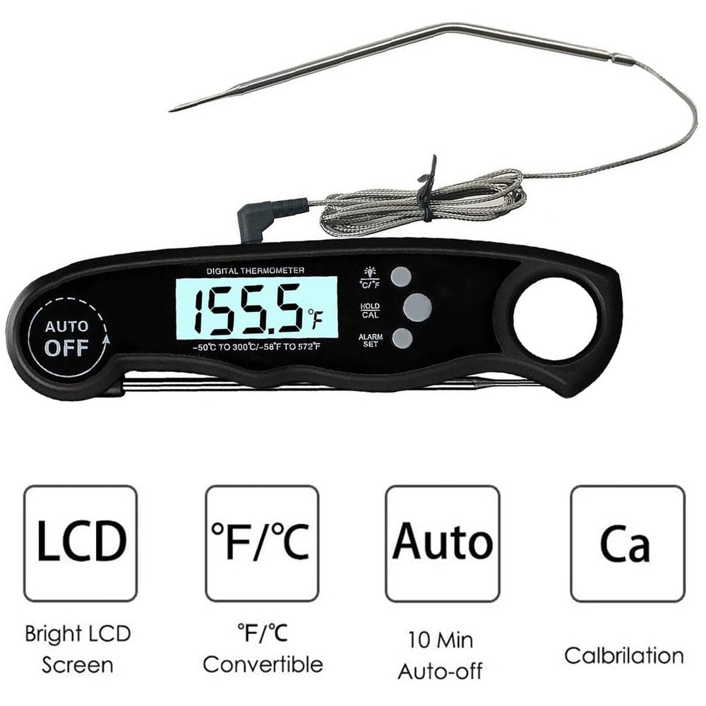 Instant Read Meat Thermometer Waterproof Ultra Fast Digital Thermometer Zagiz