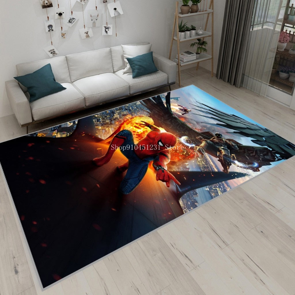 Disney The Avenger Captain America Spider-Man Iron Man Rug Zagiz