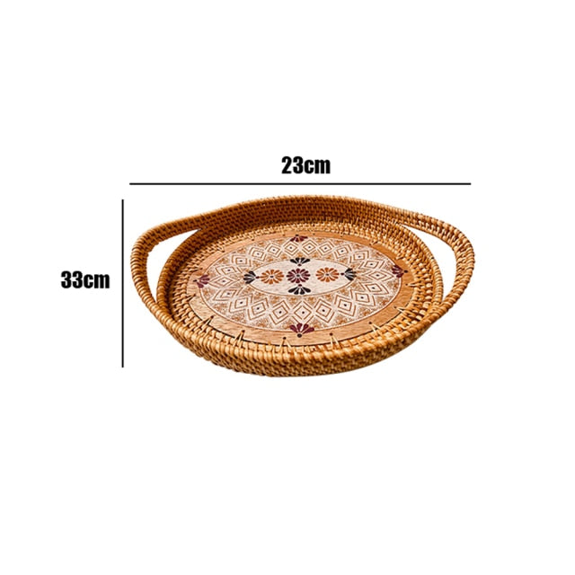 Handmade Woven Rattan Food Basket Zagiz