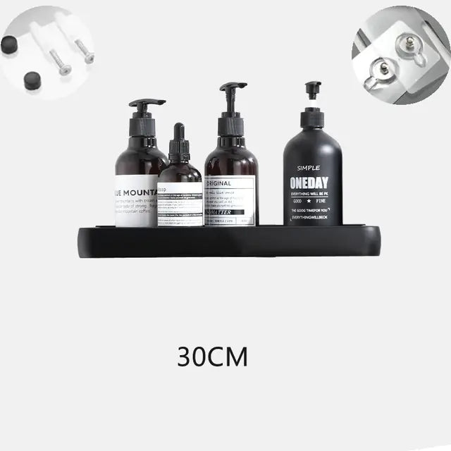 Wall Mounted Bathroom Organizer Shelf and Towel Rack Zagiz