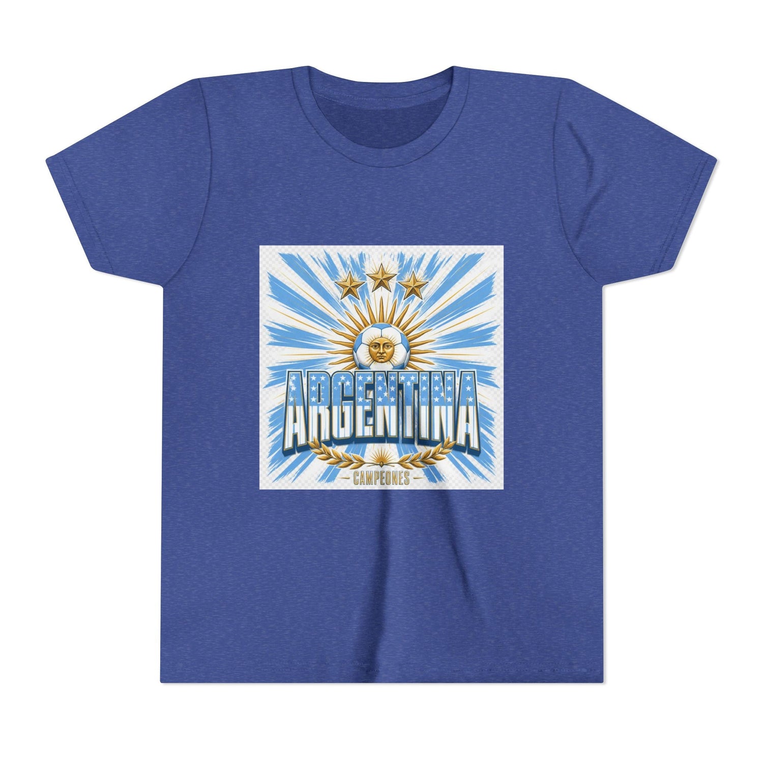 Argentina Youth Tee — Sun of May Flag Design Printify
