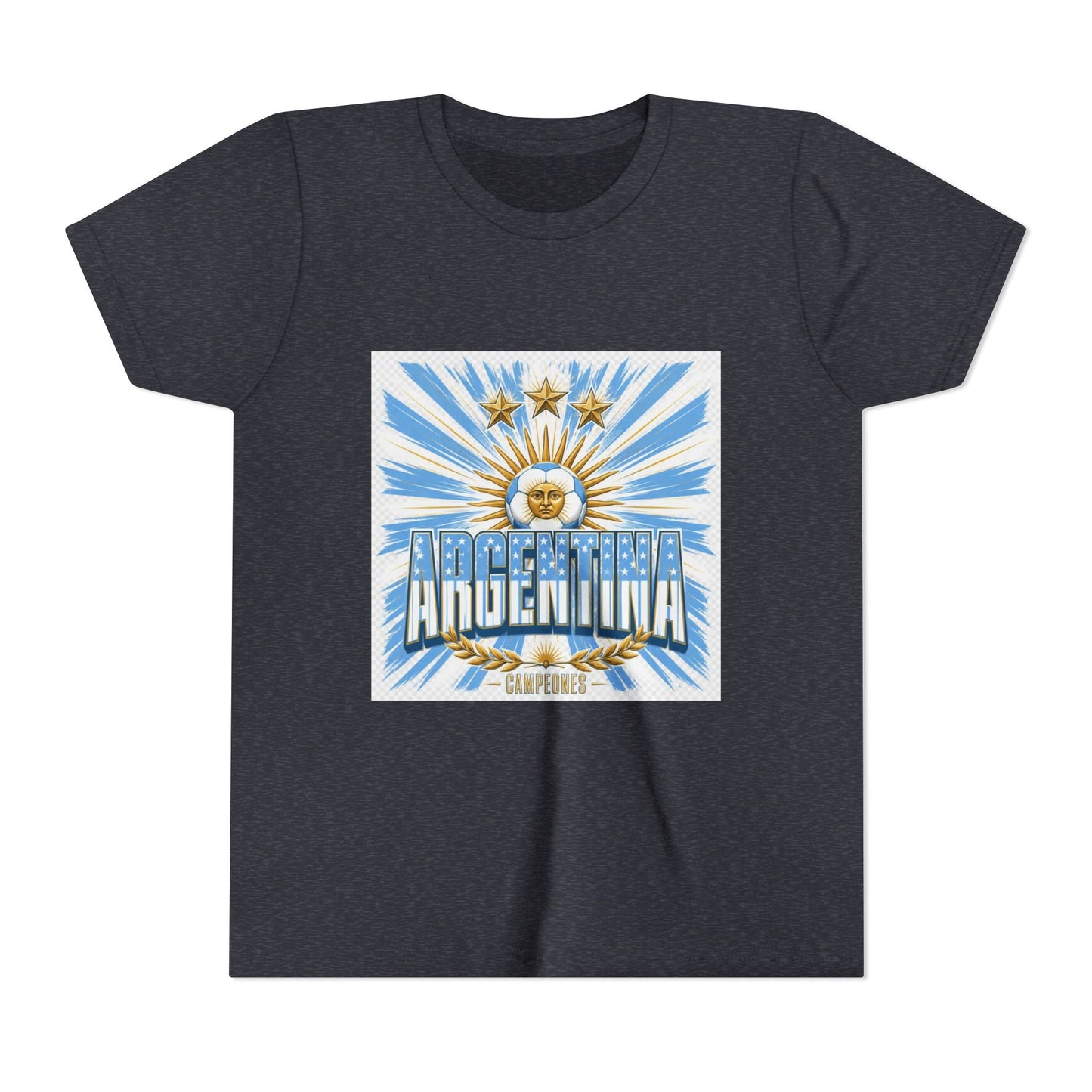 Argentina Youth Tee — Sun of May Flag Design Printify