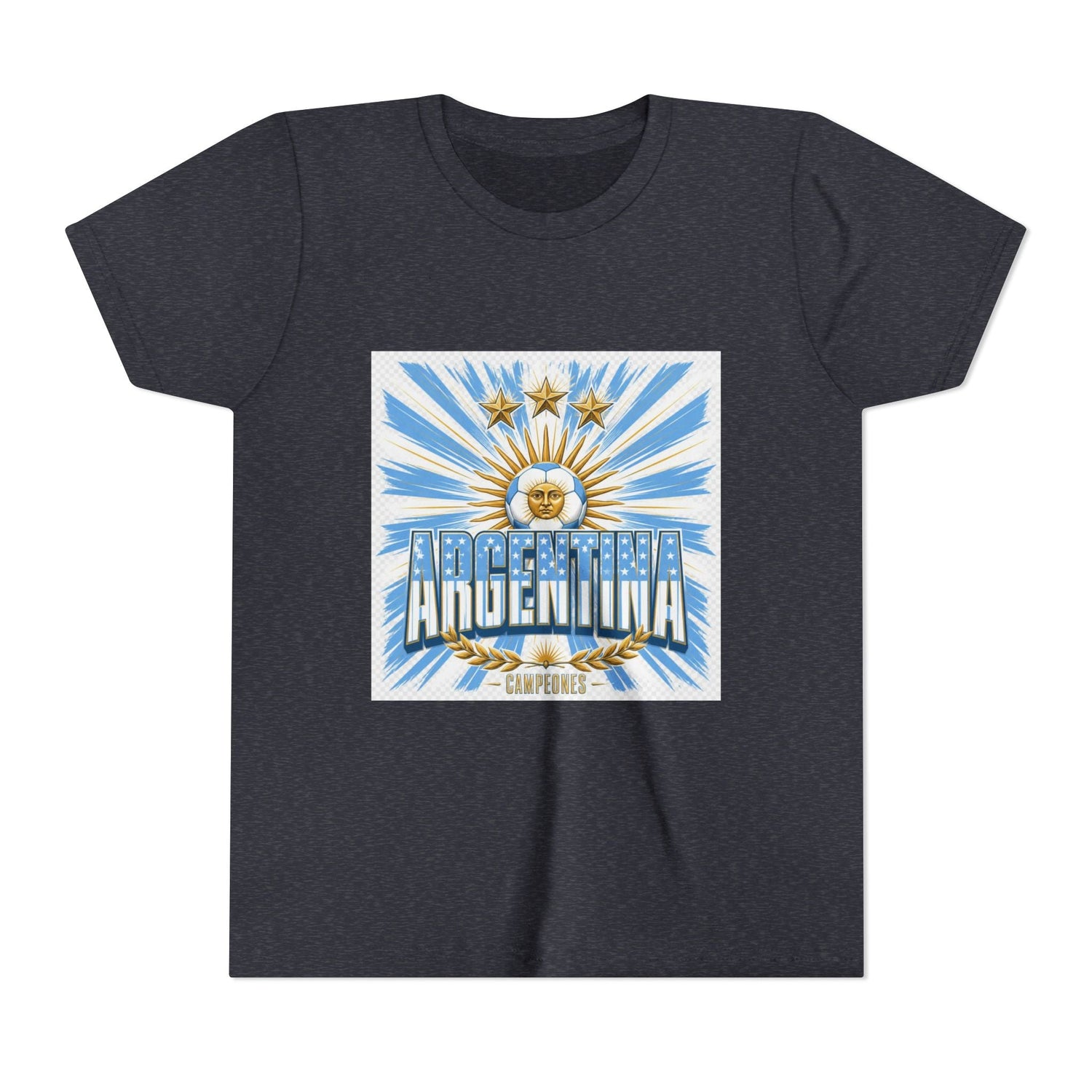 Argentina Youth Tee — Sun of May Flag Design Printify