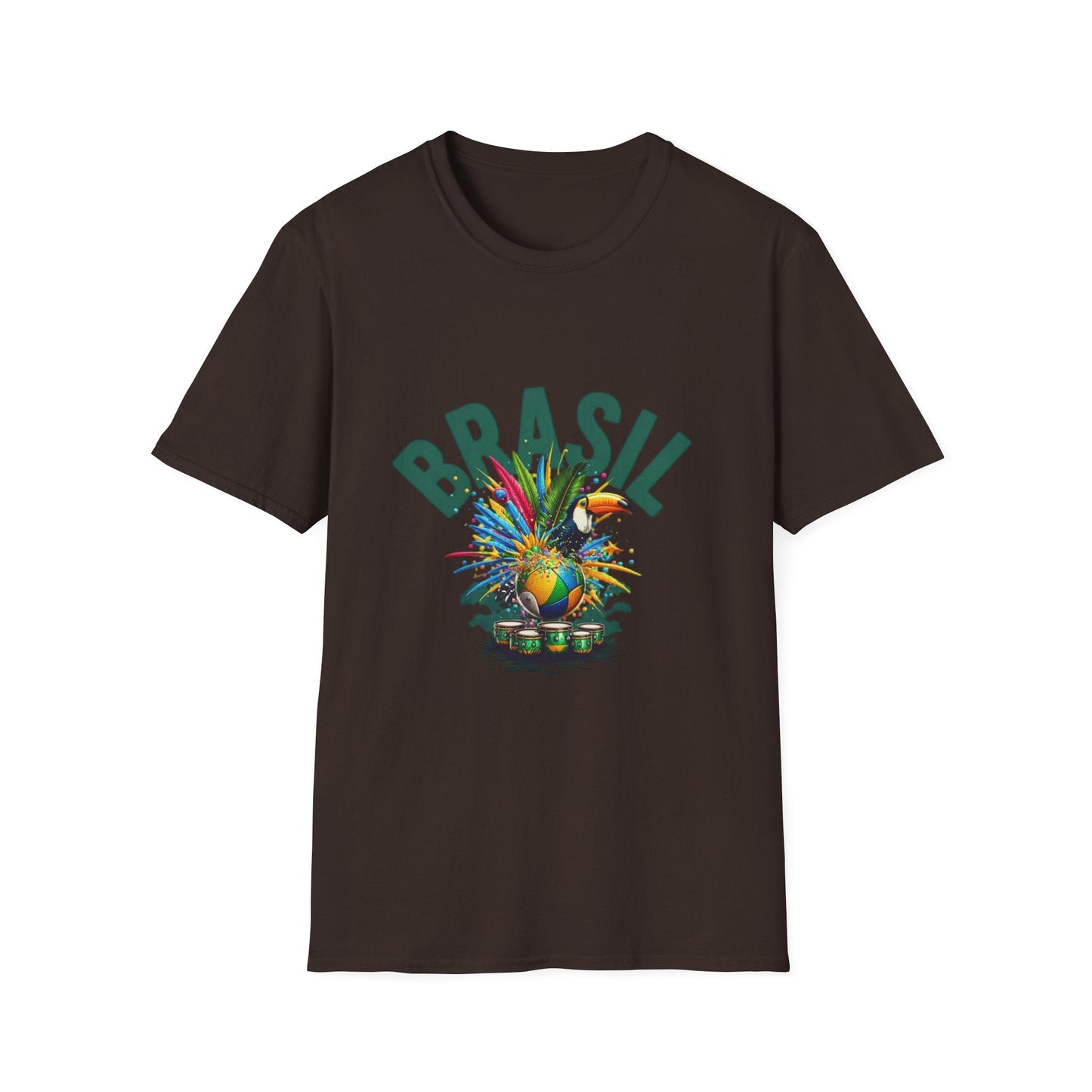 Brasil Tropical T-Shirt – Colorful Carnival Pineapple Graphic Tee Printify