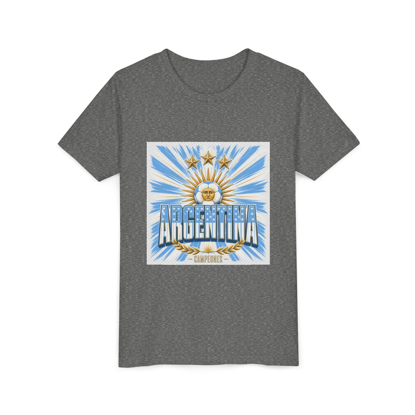 Argentina Youth Tee — Sun of May Flag Design Printify