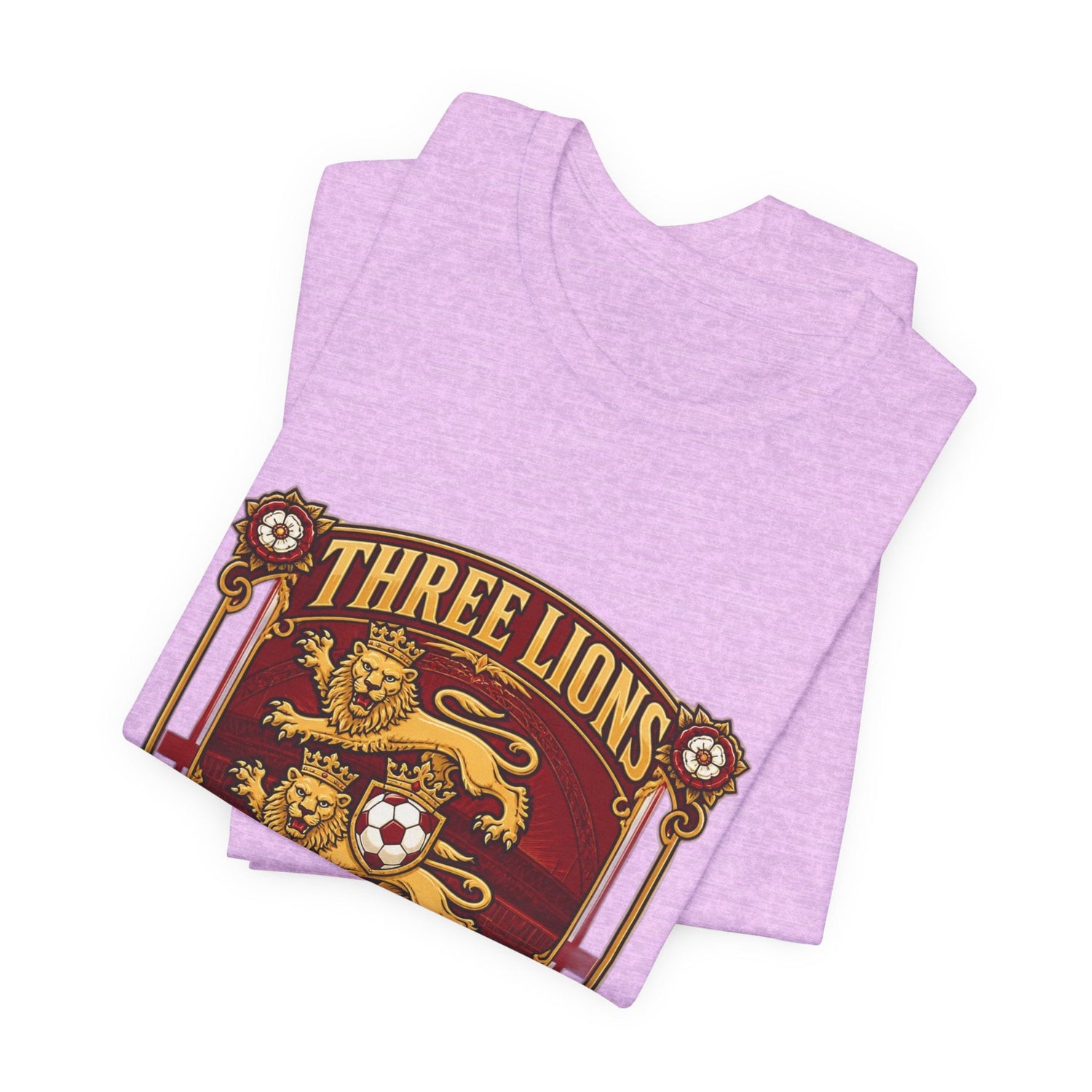 Three Lions England 2026 T‑Shirt — Vintage Football Crest Tee Printify