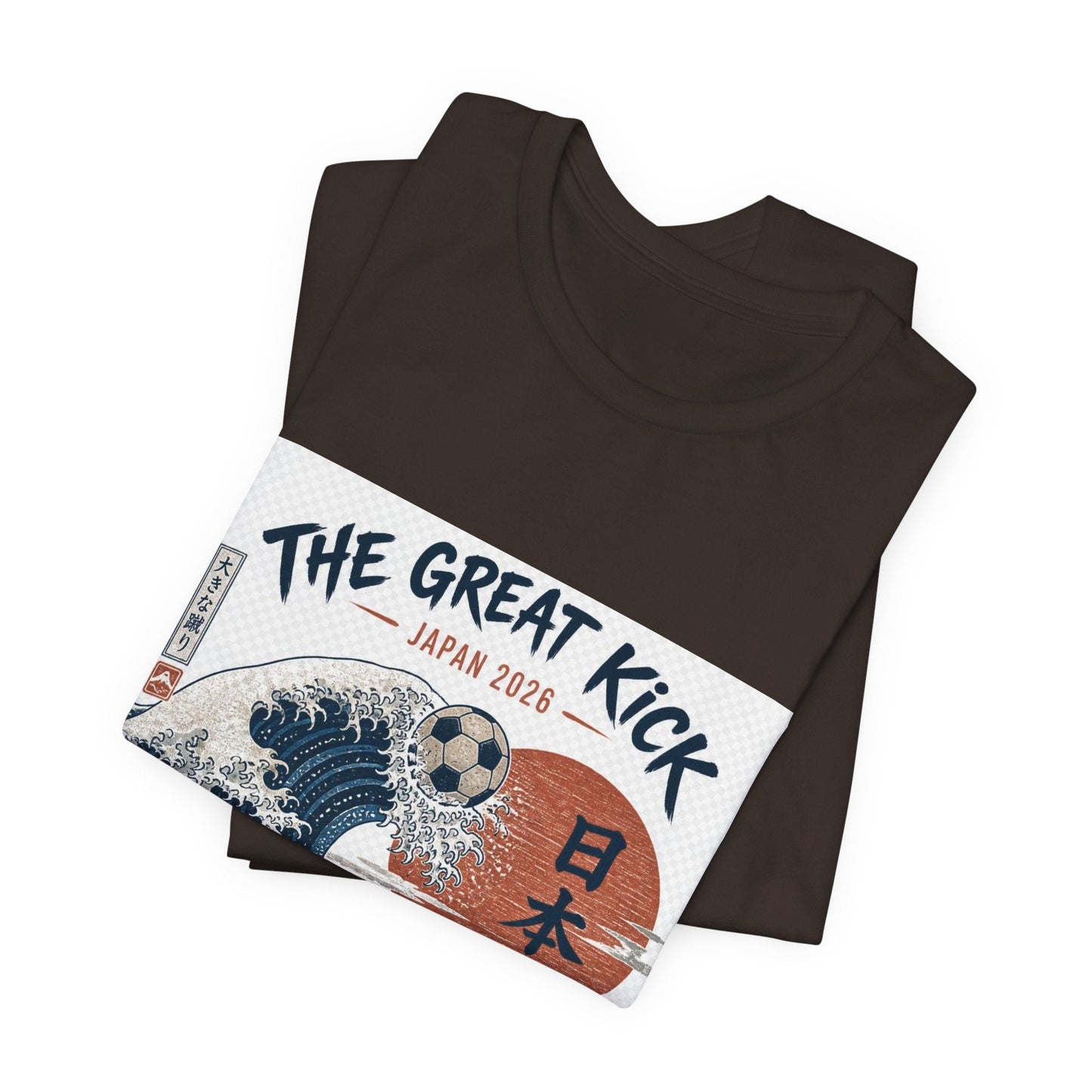 The Great Kick Japan 2028 Wave Tee — Vintage Japanese Surf & Martial Arts Graphic T-Shirt Printify