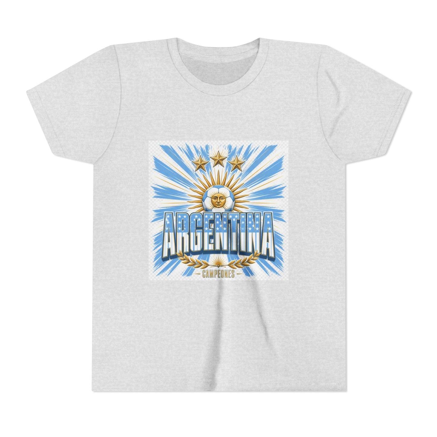 Argentina Youth Tee — Sun of May Flag Design Printify