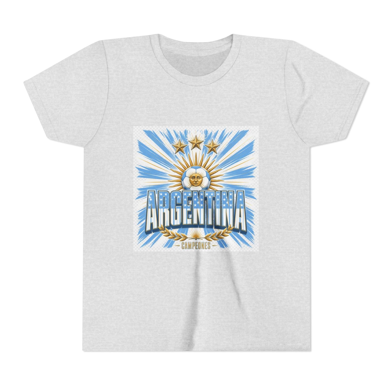 Argentina Youth Tee — Sun of May Flag Design Printify