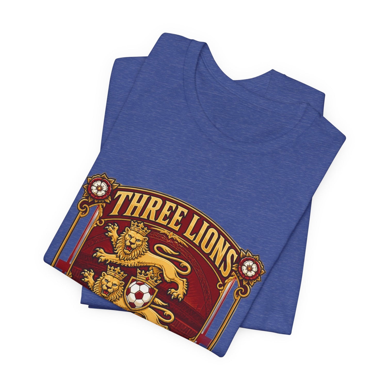Three Lions England 2026 T‑Shirt — Vintage Football Crest Tee Printify