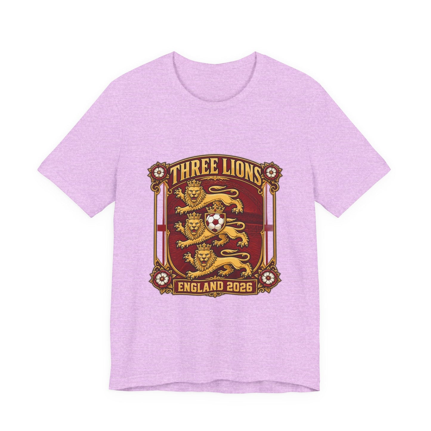 Three Lions England 2026 T‑Shirt — Vintage Football Crest Tee Printify