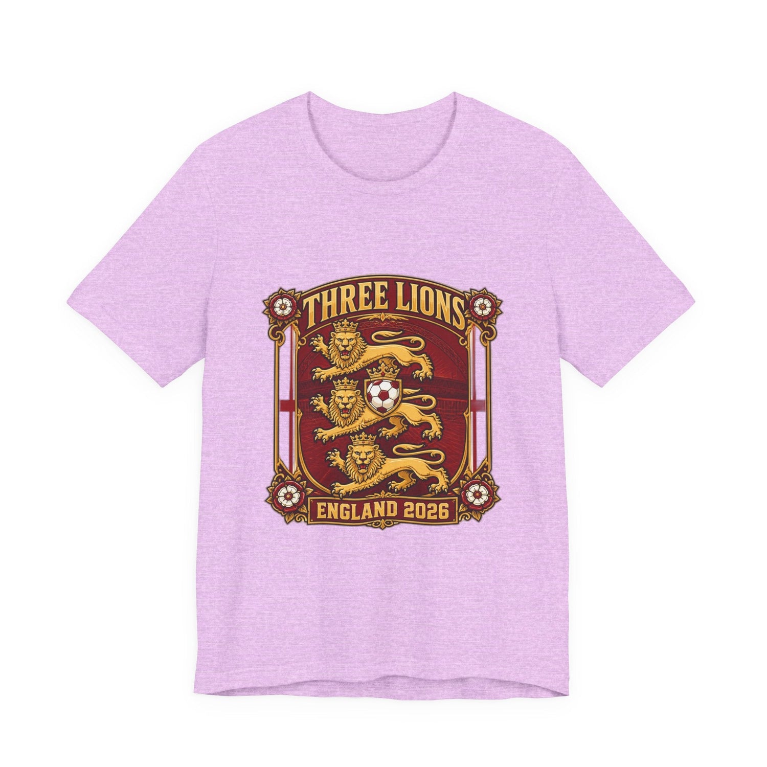 Three Lions England 2026 T‑Shirt — Vintage Football Crest Tee Printify