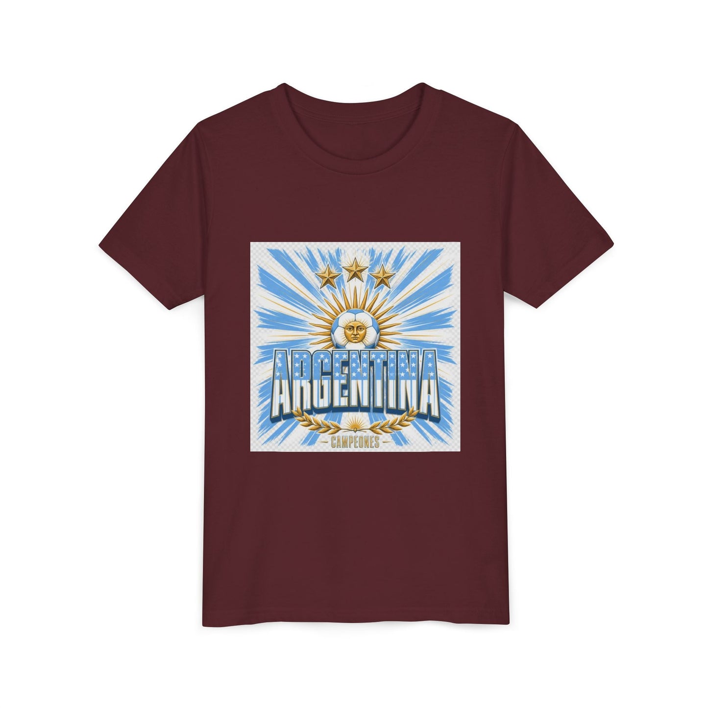 Argentina Youth Tee — Sun of May Flag Design Printify