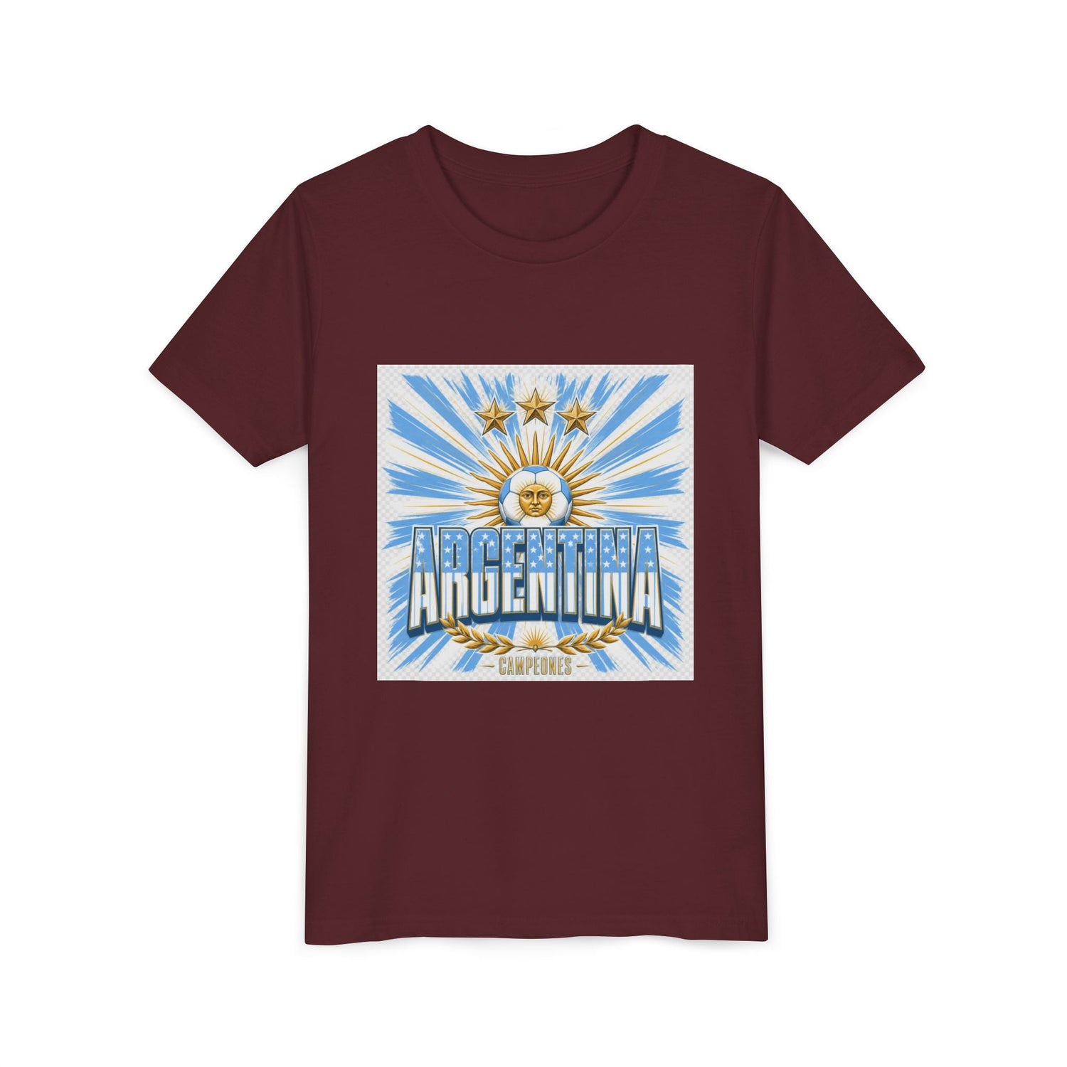 Argentina Youth Tee — Sun of May Flag Design Printify