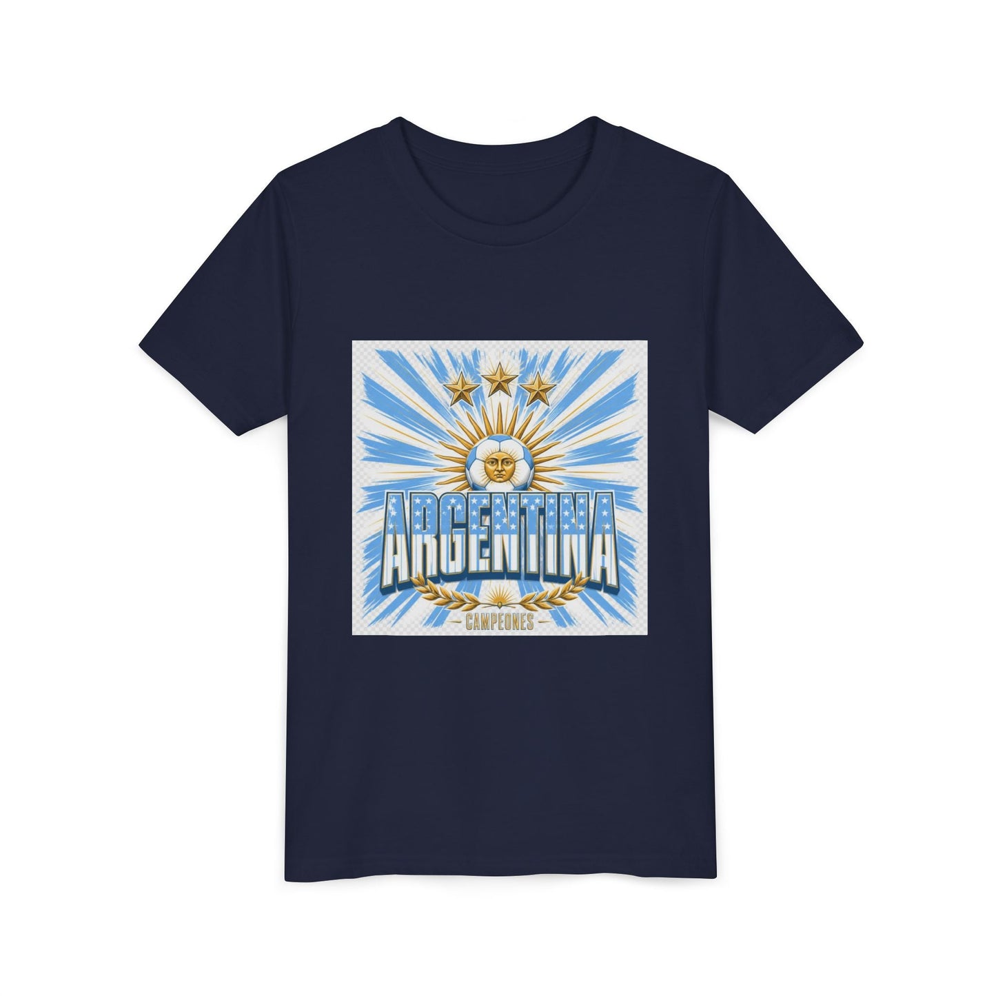 Argentina Youth Tee — Sun of May Flag Design Printify