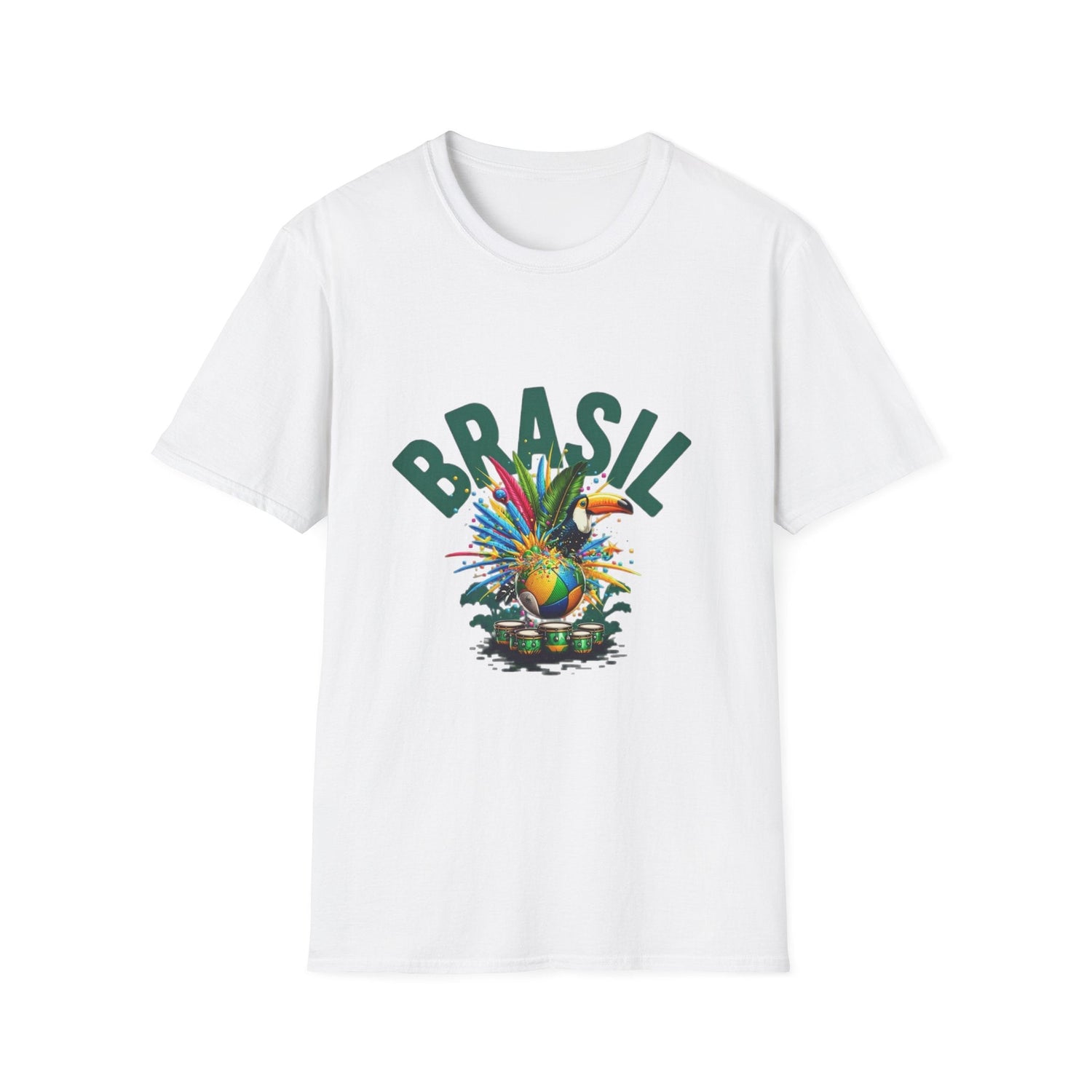 Brasil Tropical T-Shirt – Colorful Carnival Pineapple Graphic Tee Printify