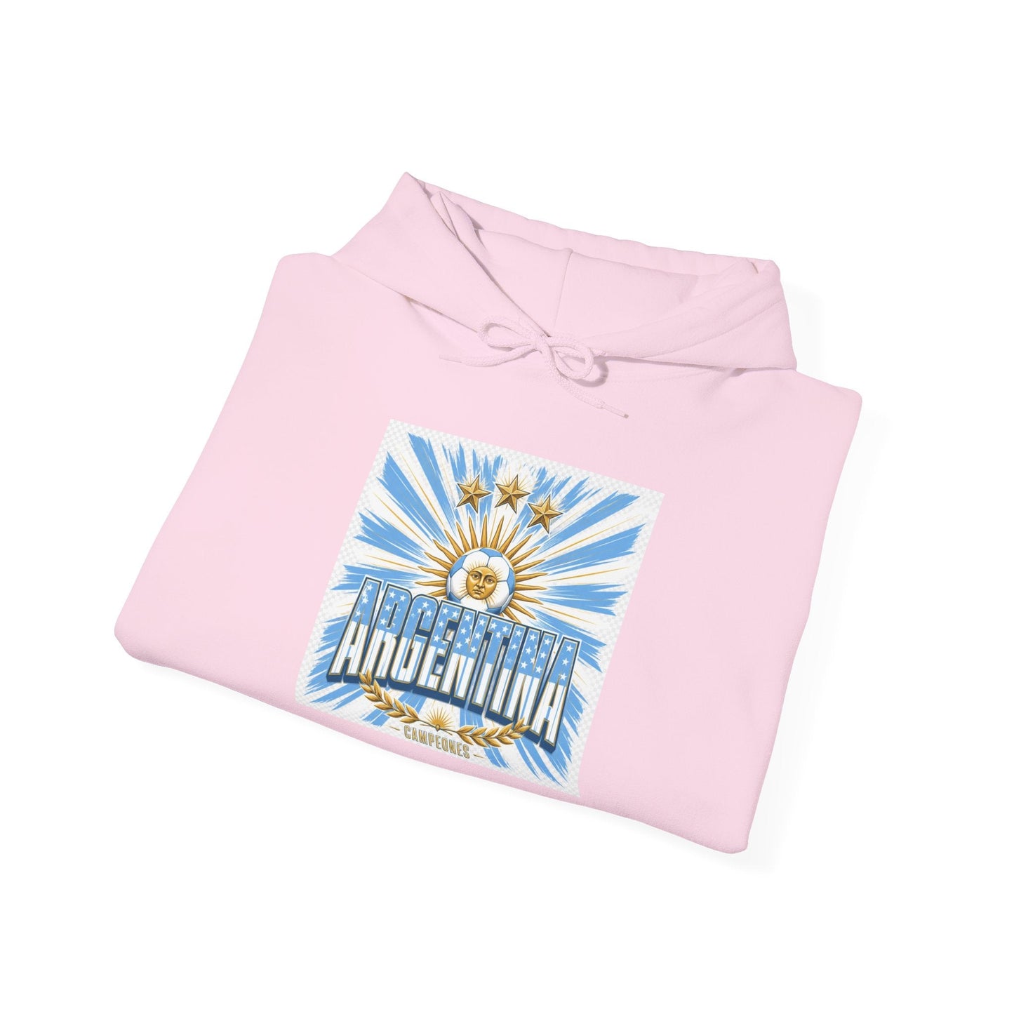 Argentina Sunburst Hoodie – Retro Argentine Flag Graphic Pullover Printify