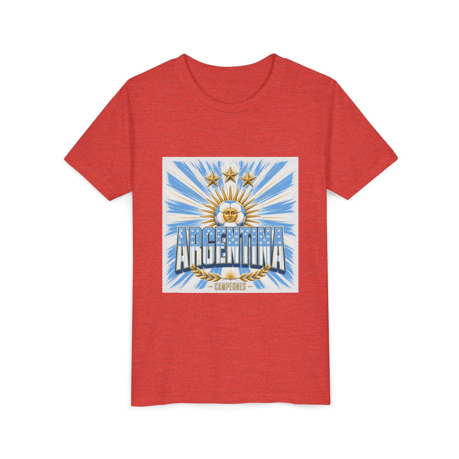 Argentina Youth Tee — Sun of May Flag Design Printify