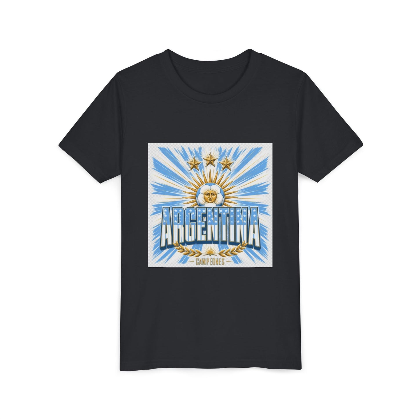 Argentina Youth Tee — Sun of May Flag Design Printify