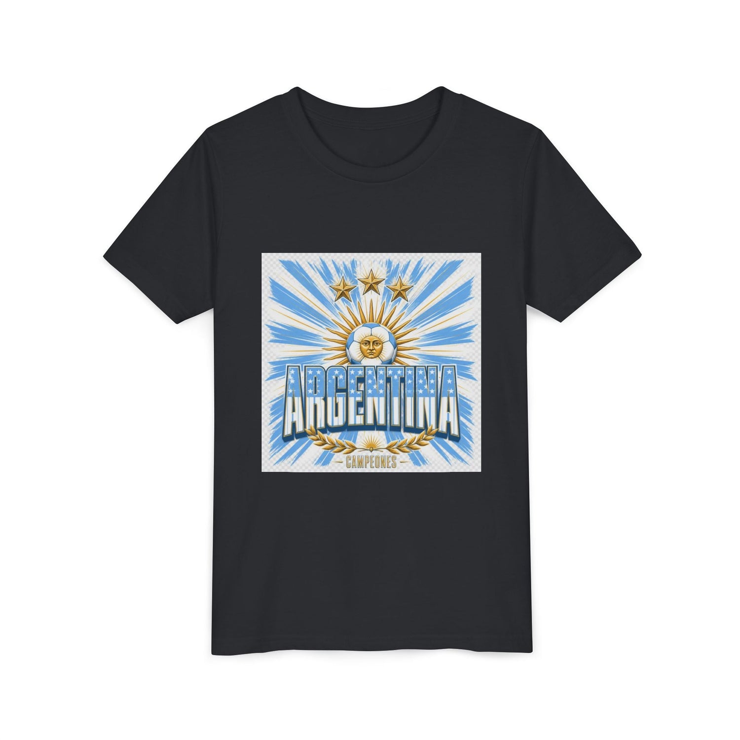 Argentina Youth Tee — Sun of May Flag Design Printify