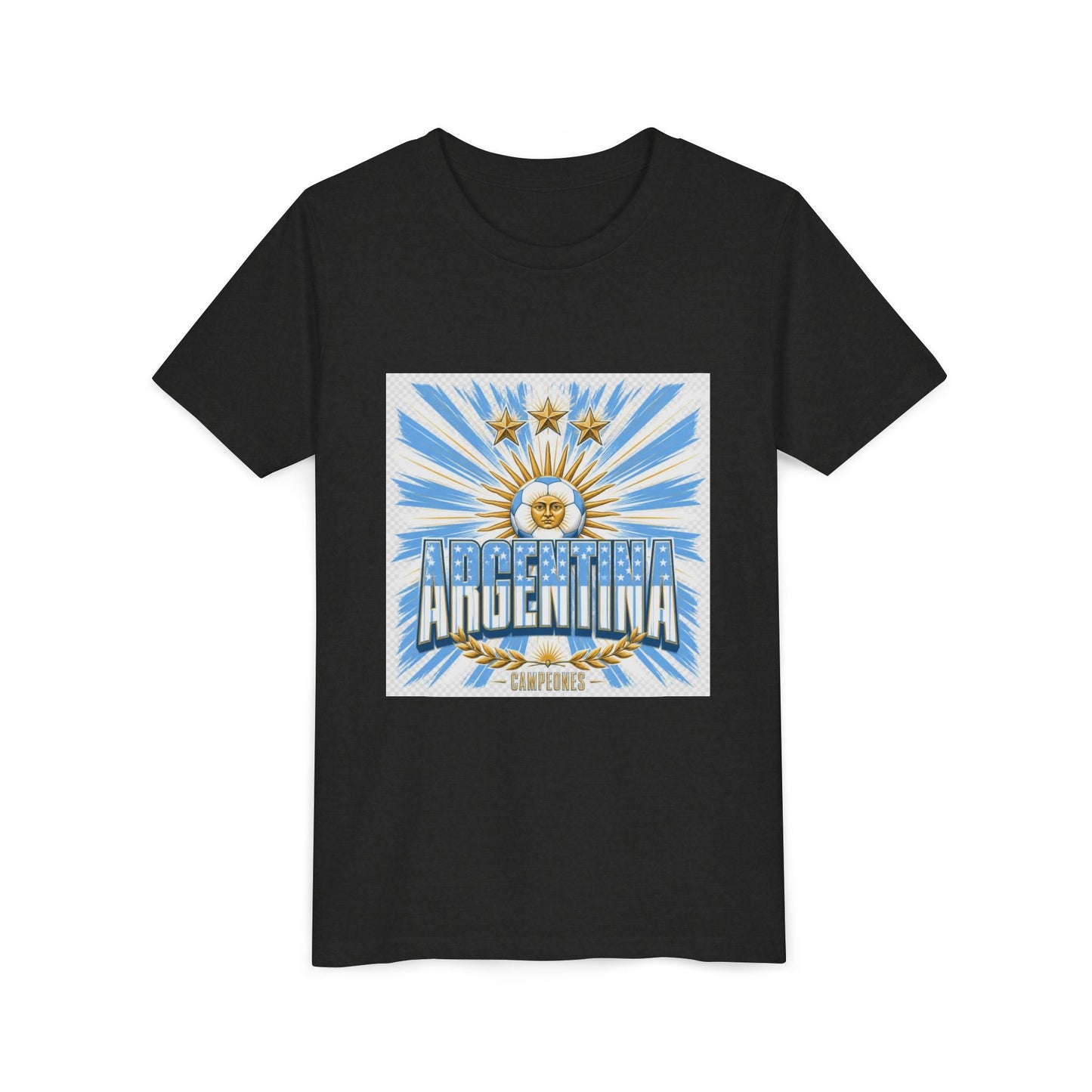 Argentina Youth Tee — Sun of May Flag Design Printify