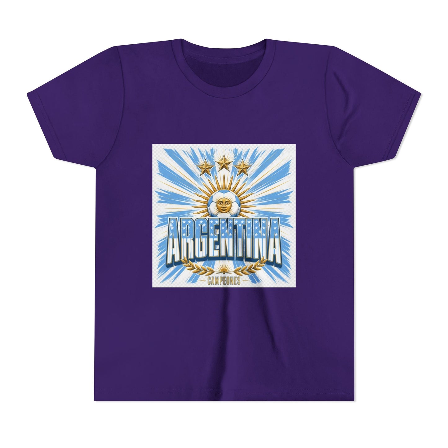 Argentina Youth Tee — Sun of May Flag Design Printify