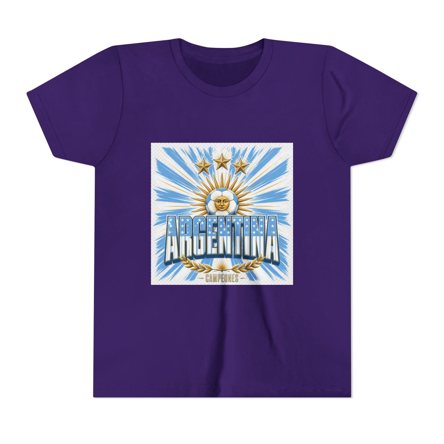 Argentina Youth Tee — Sun of May Flag Design Printify