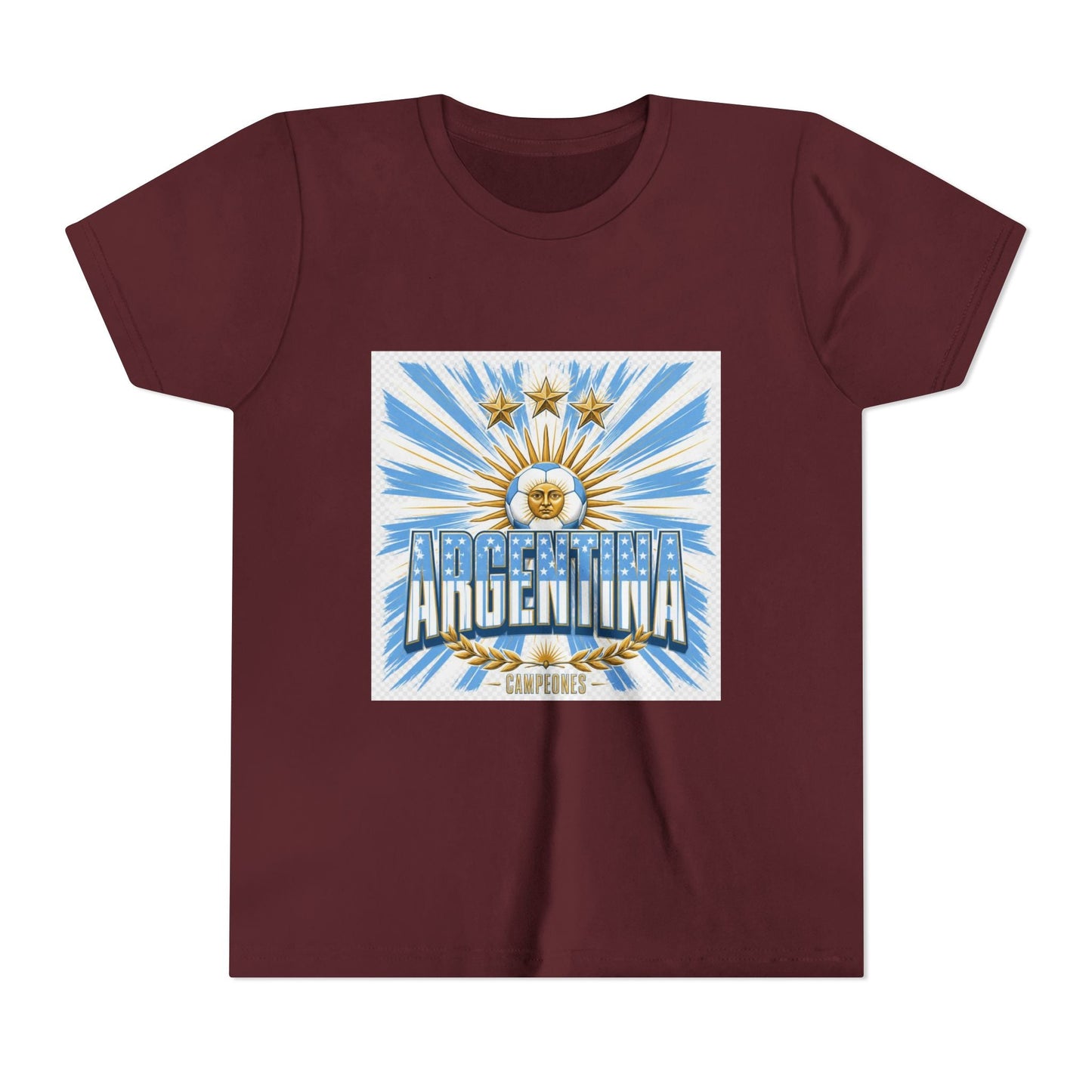 Argentina Youth Tee — Sun of May Flag Design Printify