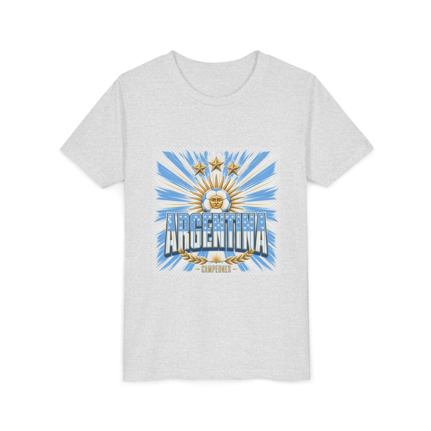 Argentina Youth Tee — Sun of May Flag Design Printify