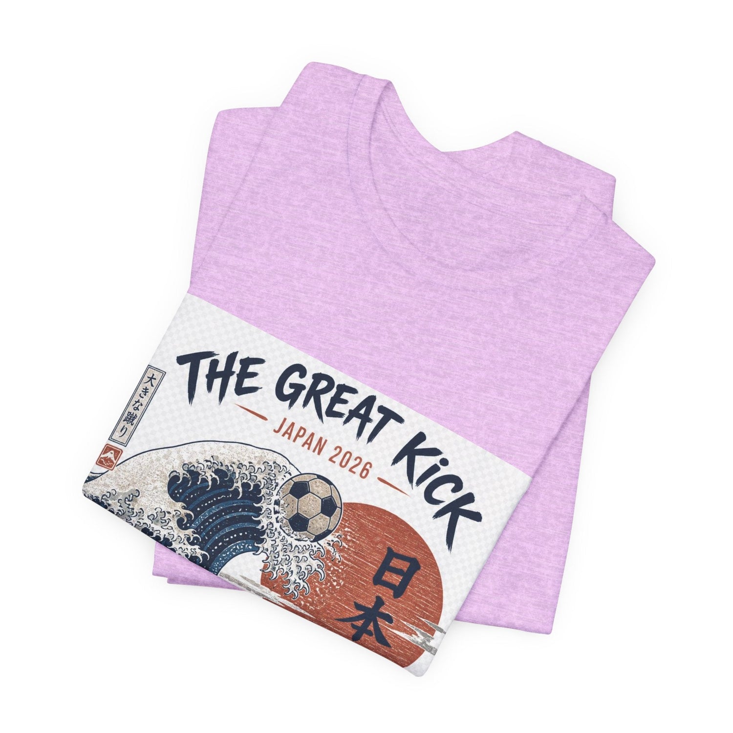 The Great Kick Japan 2028 Wave Tee — Vintage Japanese Surf & Martial Arts Graphic T-Shirt Printify