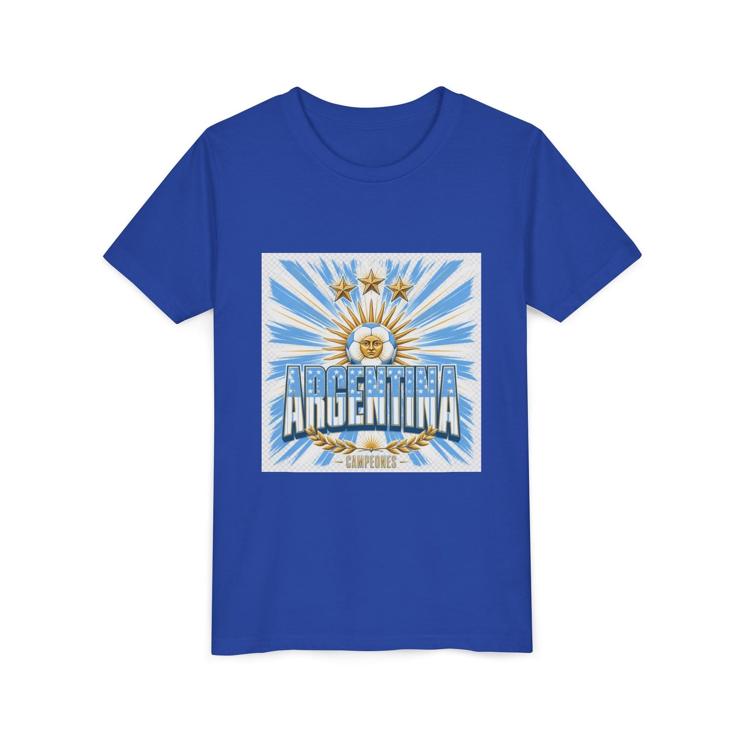 Argentina Youth Tee — Sun of May Flag Design Printify