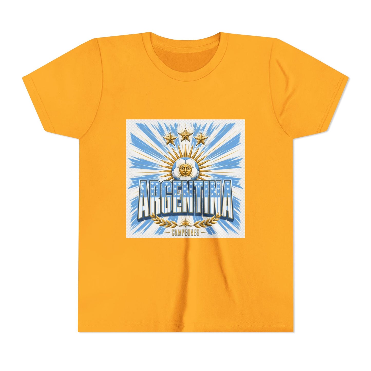 Argentina Youth Tee — Sun of May Flag Design Printify