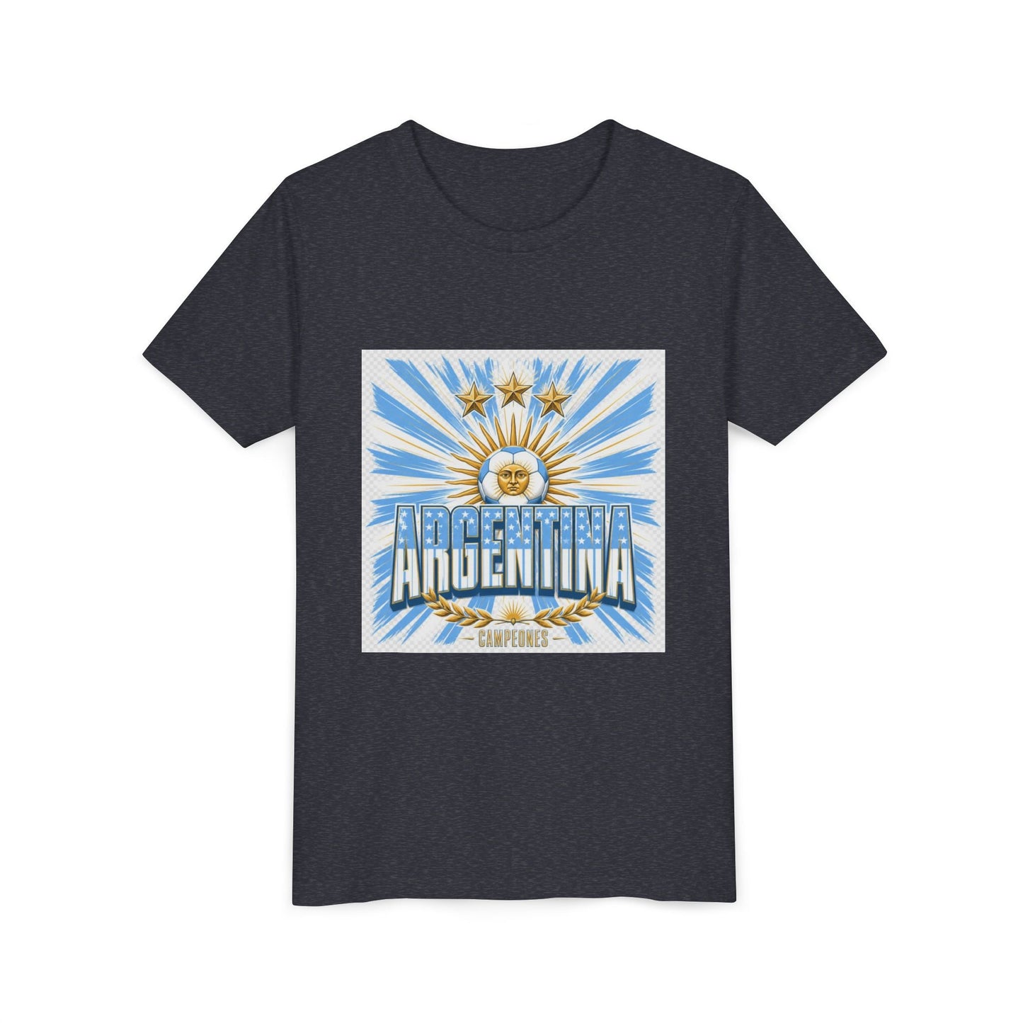 Argentina Youth Tee — Sun of May Flag Design Printify