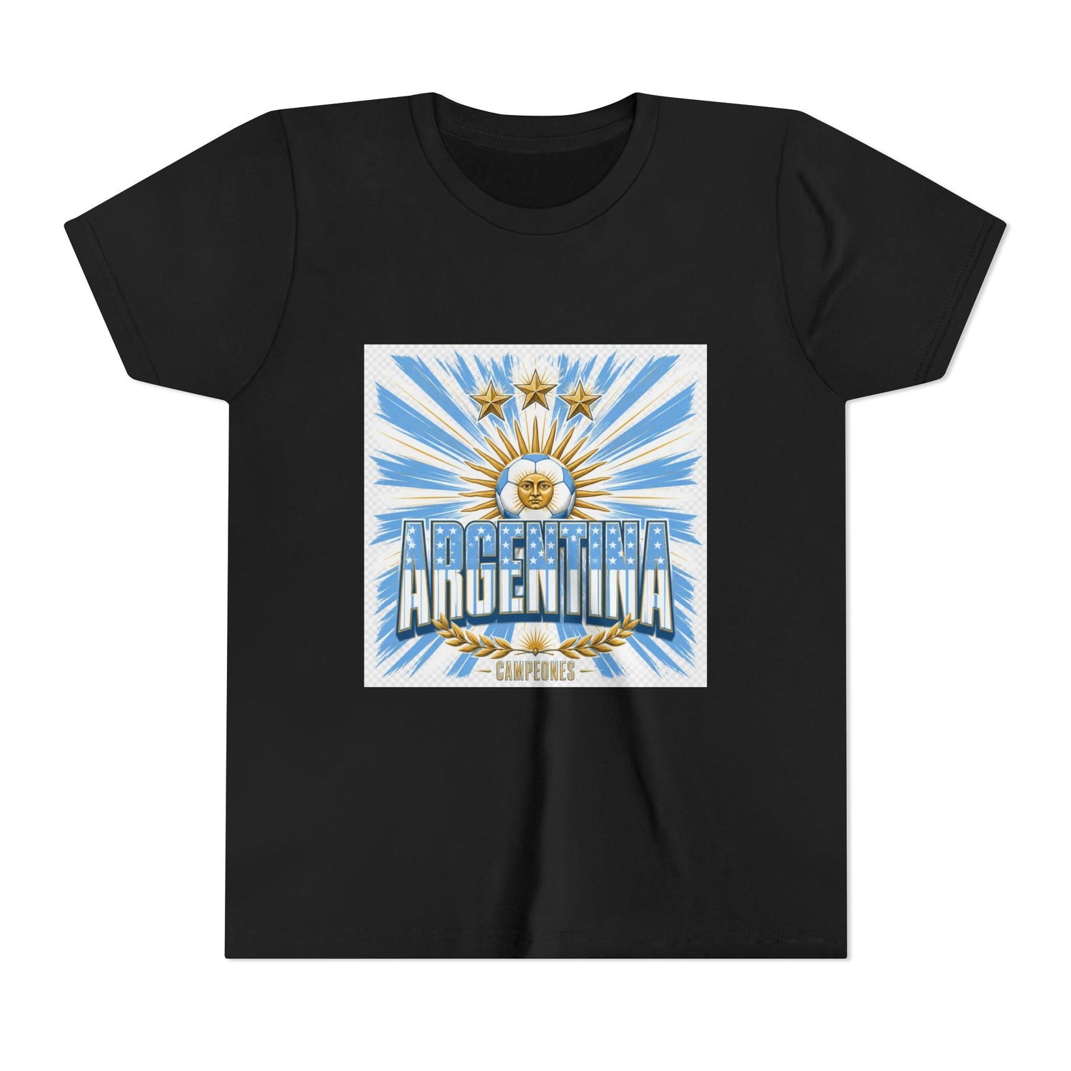 Argentina Youth Tee — Sun of May Flag Design Printify