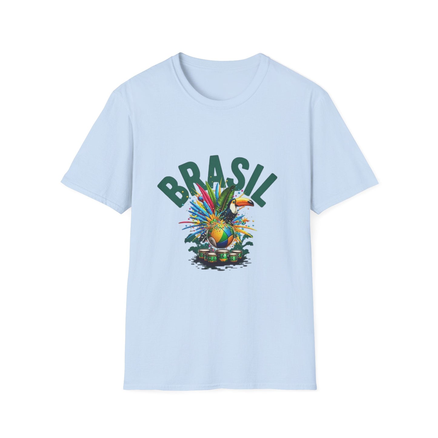 Brasil Tropical T-Shirt – Colorful Carnival Pineapple Graphic Tee Printify