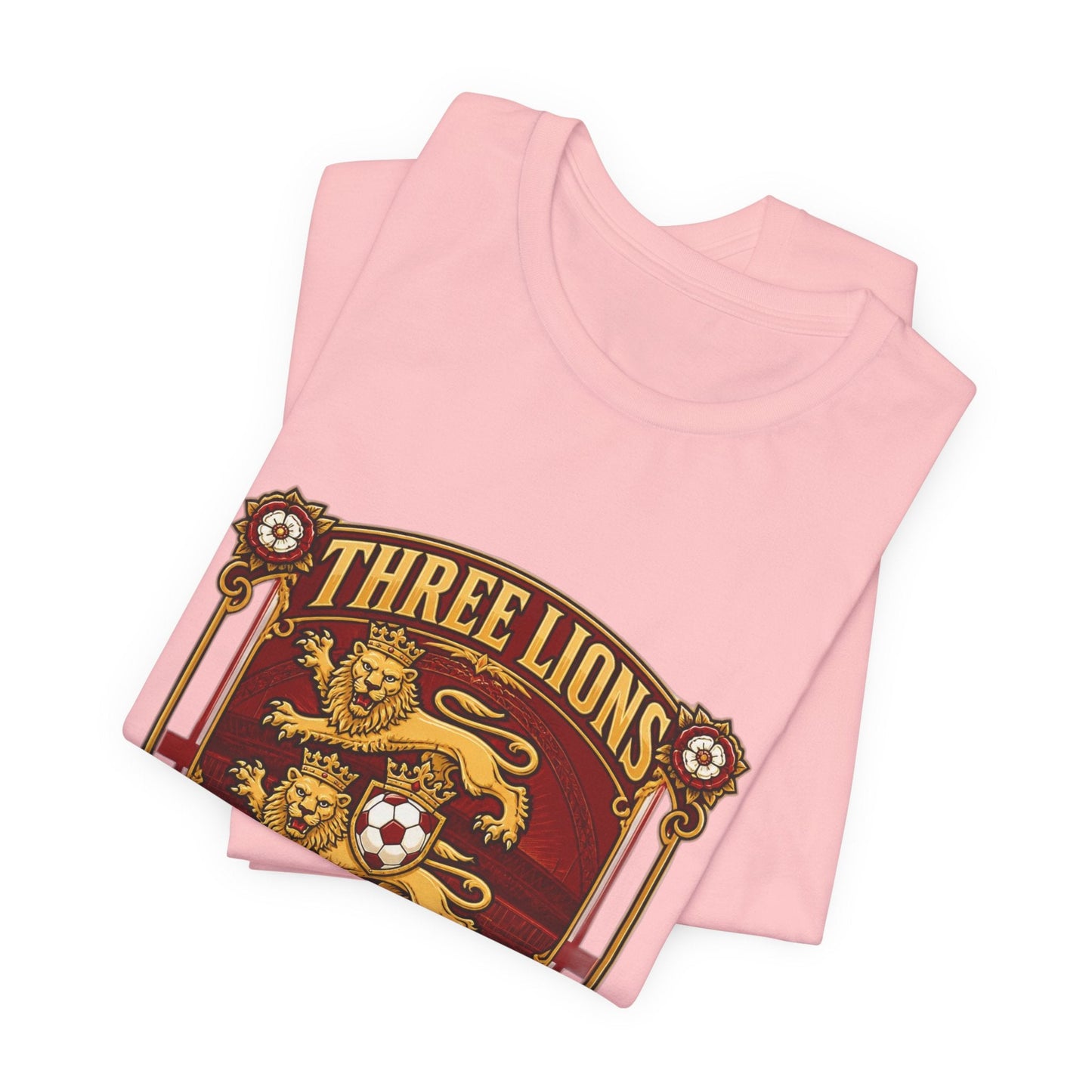 Three Lions England 2026 T‑Shirt — Vintage Football Crest Tee Printify