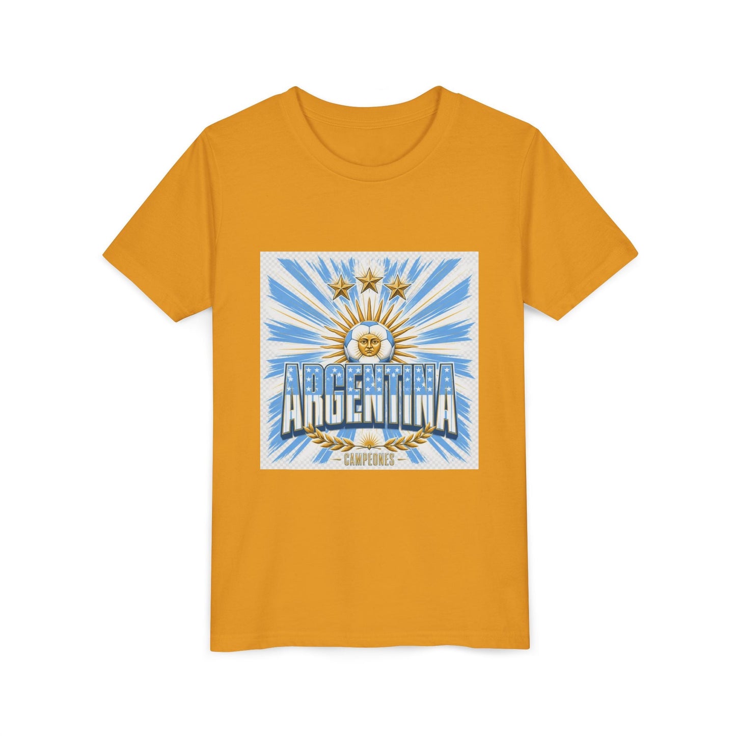 Argentina Youth Tee — Sun of May Flag Design Printify