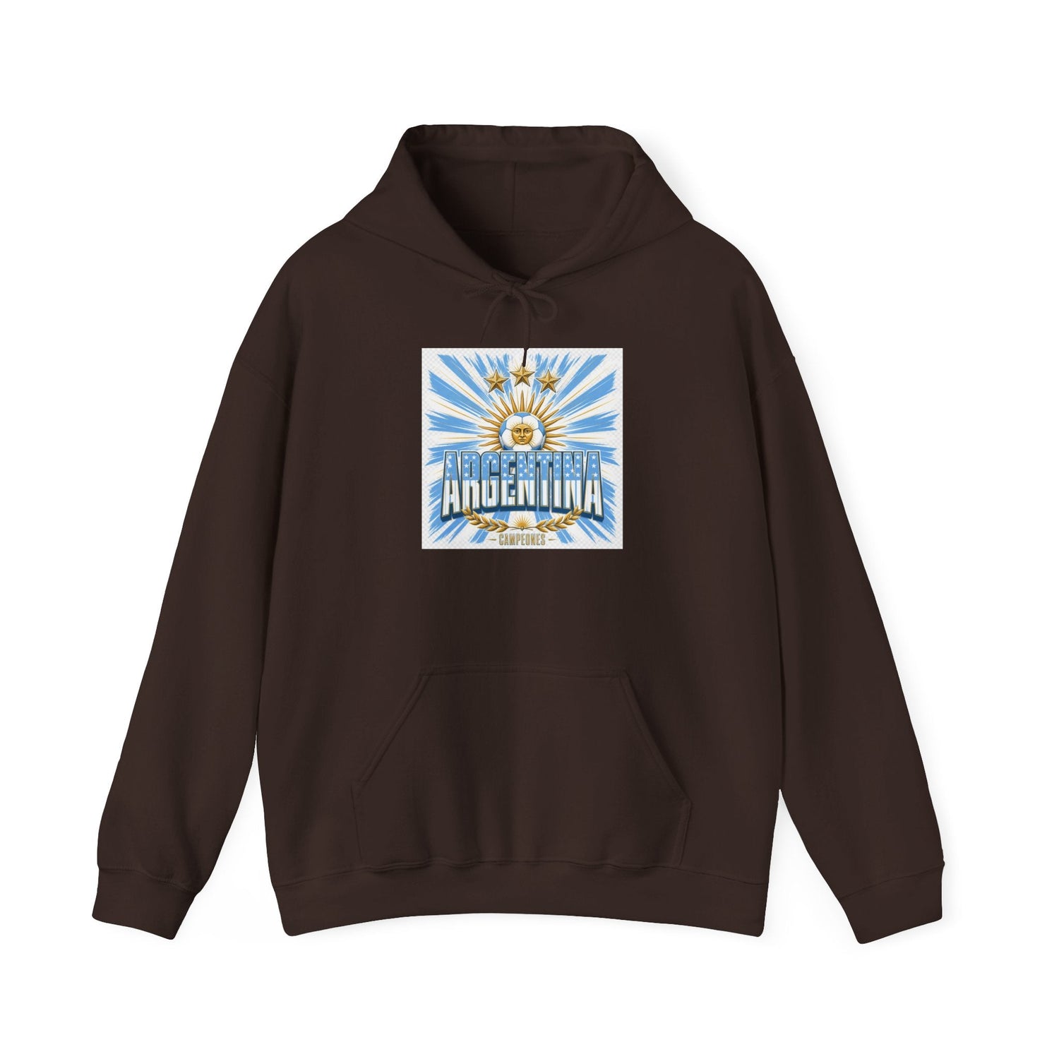 Argentina Sunburst Hoodie – Retro Argentine Flag Graphic Pullover Printify