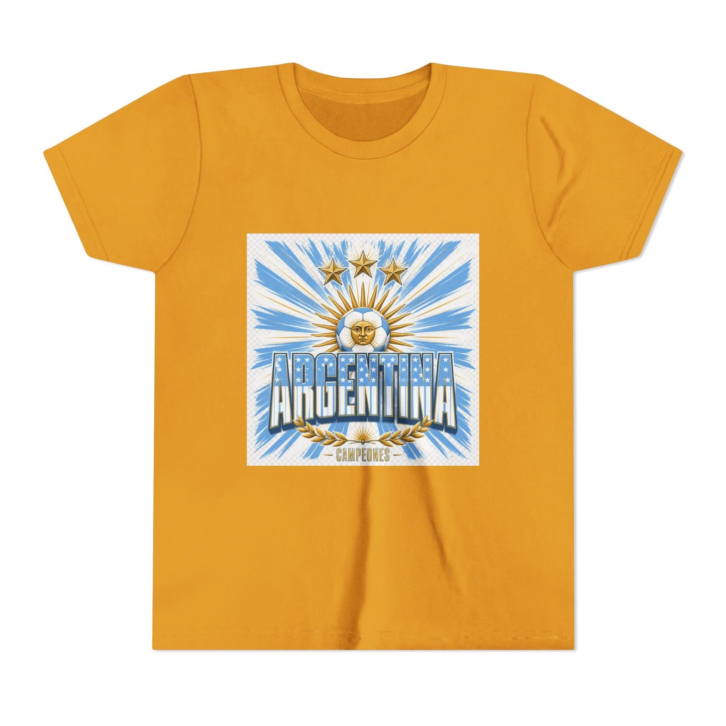 Argentina Youth Tee — Sun of May Flag Design Printify