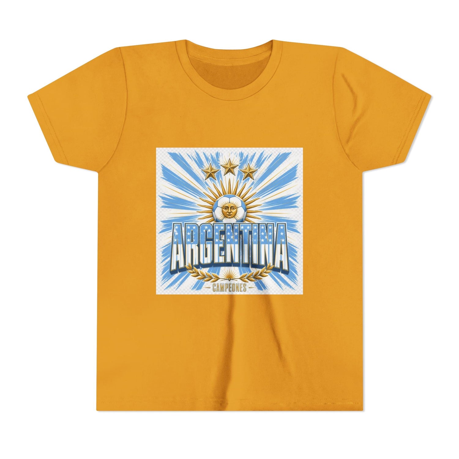 Argentina Youth Tee — Sun of May Flag Design Printify