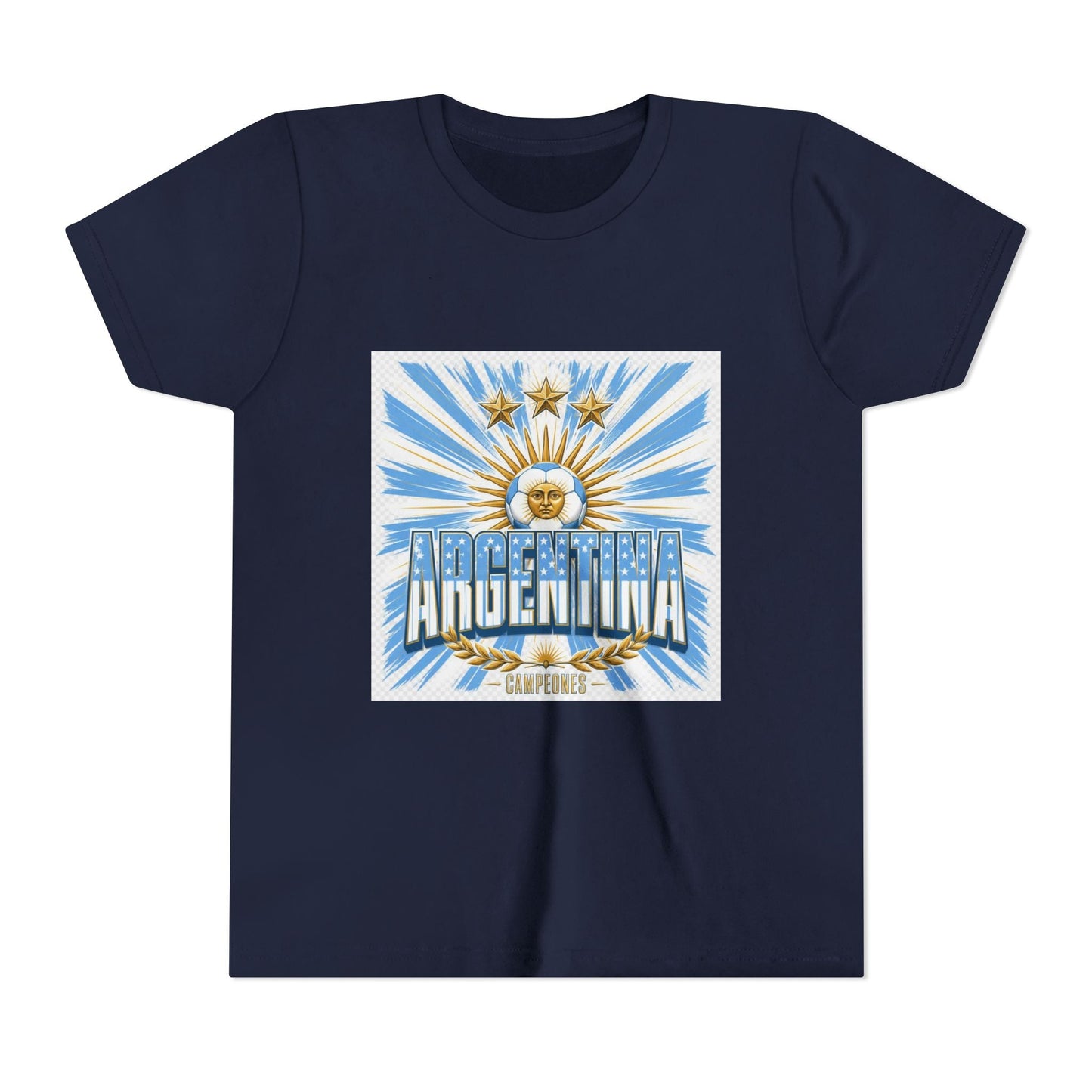 Argentina Youth Tee — Sun of May Flag Design Printify