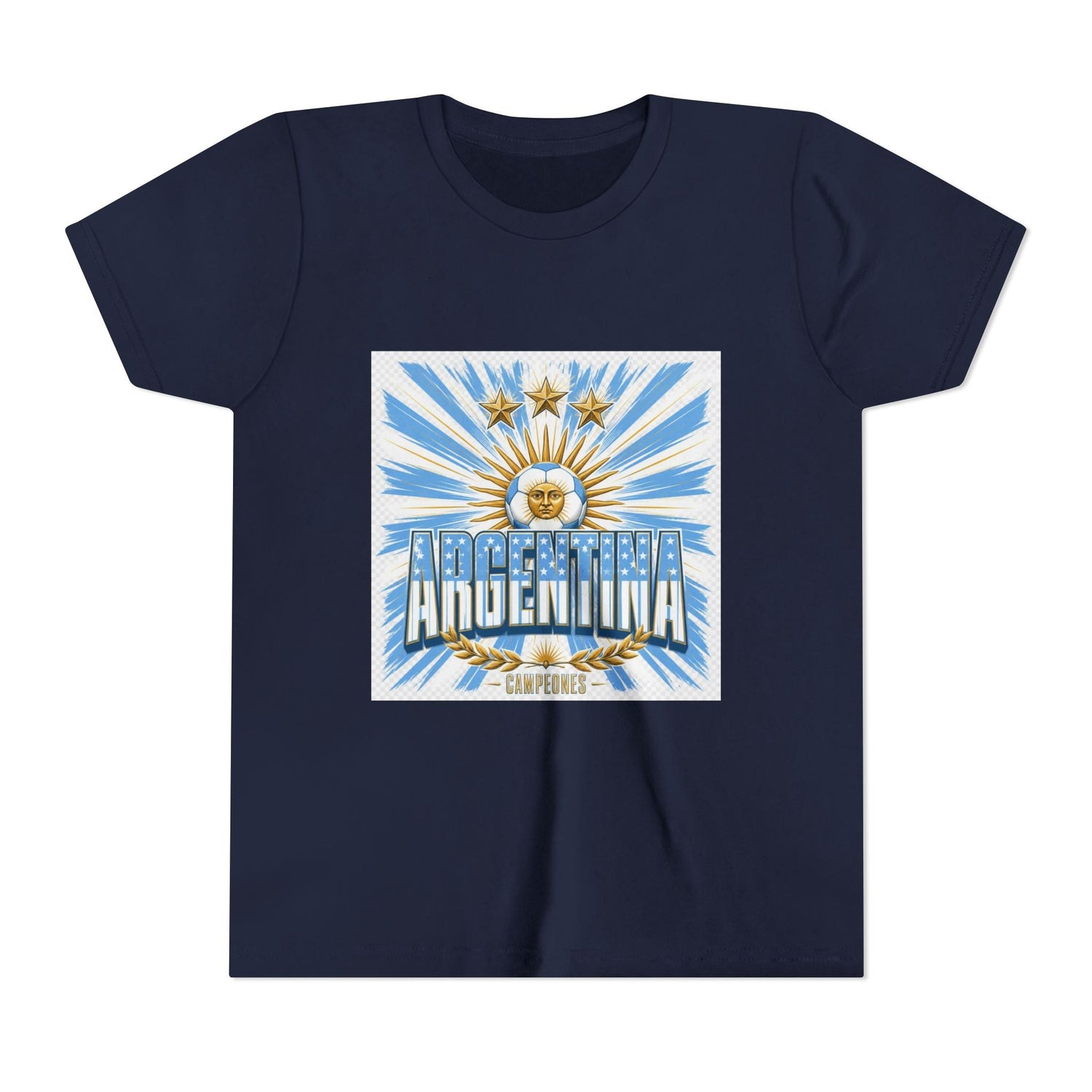 Argentina Youth Tee — Sun of May Flag Design Printify