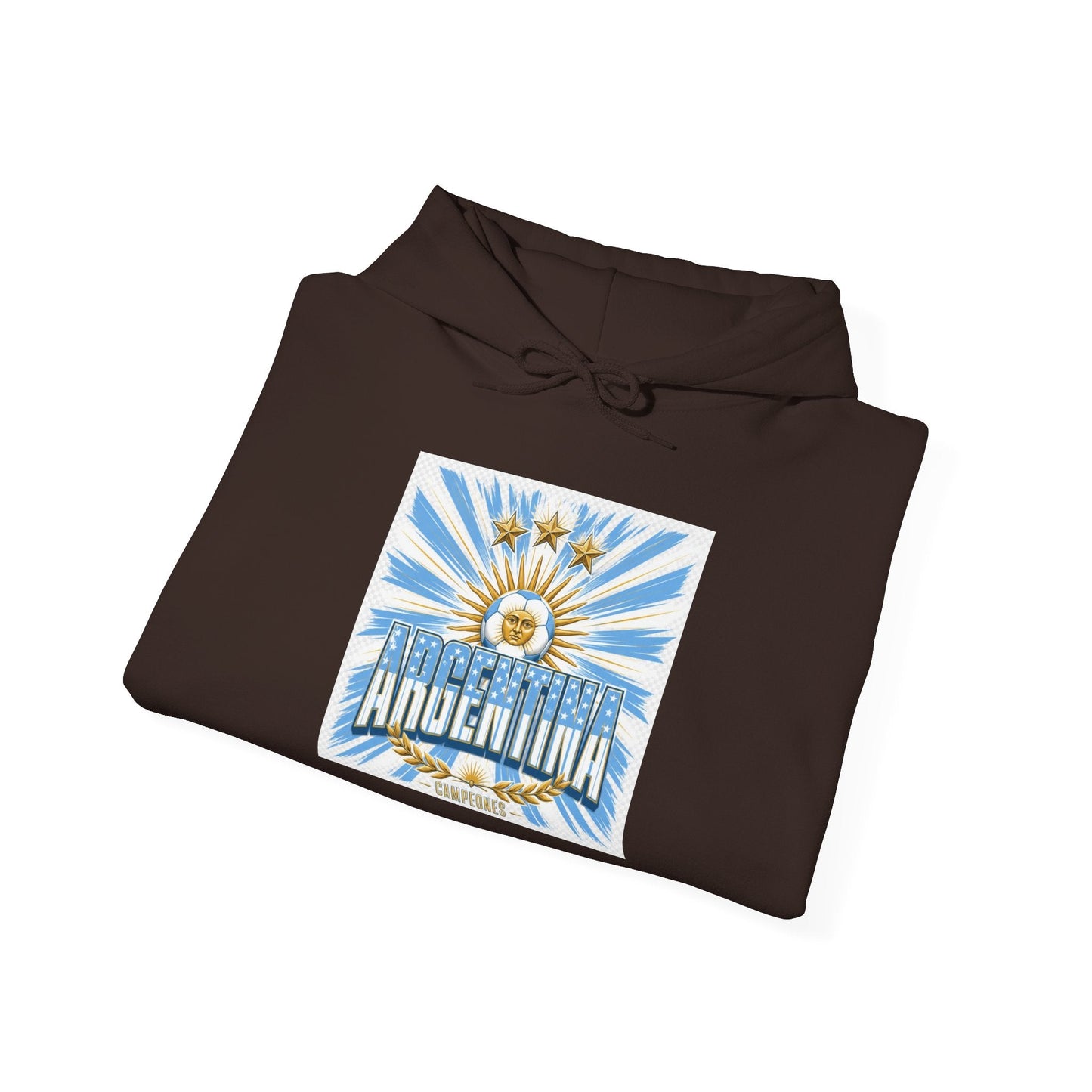 Argentina Sunburst Hoodie – Retro Argentine Flag Graphic Pullover Printify